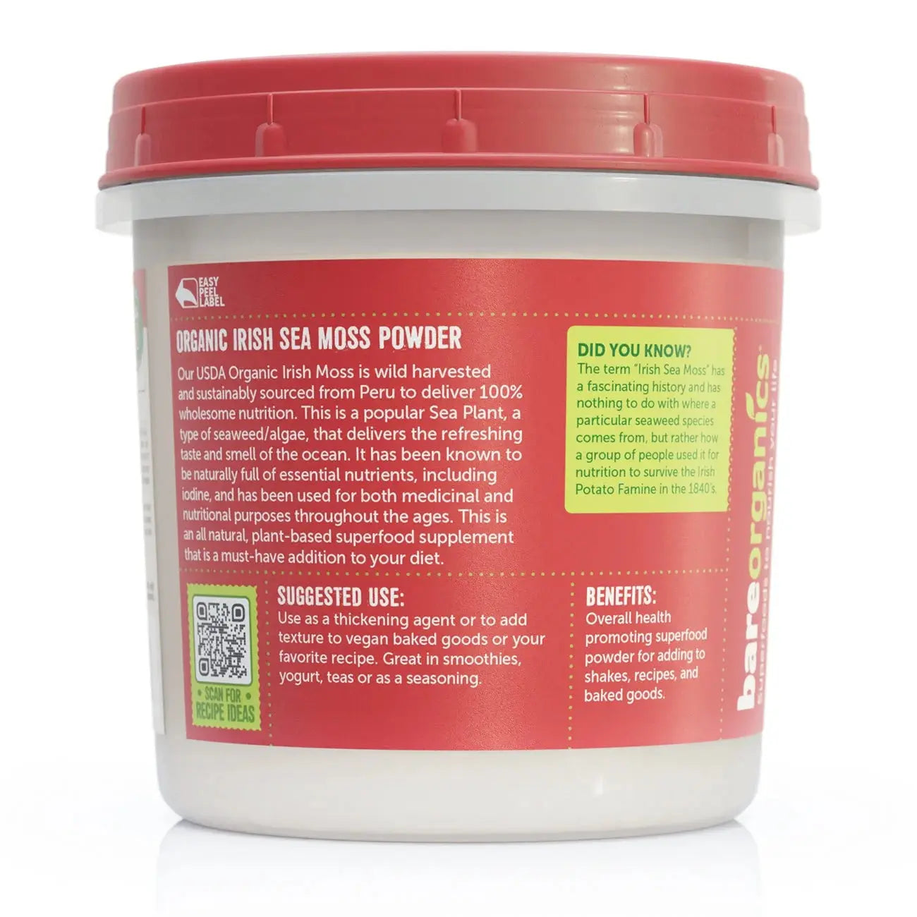 (2 Pack)  Raw Organic Irish Sea Moss 8 Oz Pwdr.