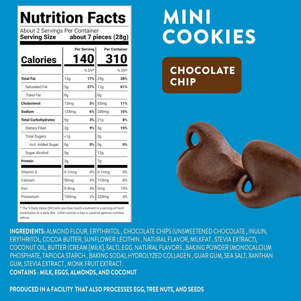 Highkey Sugar Free Cookies Variety 2-Pack - Keto Snack Pack Zero - 4Oz