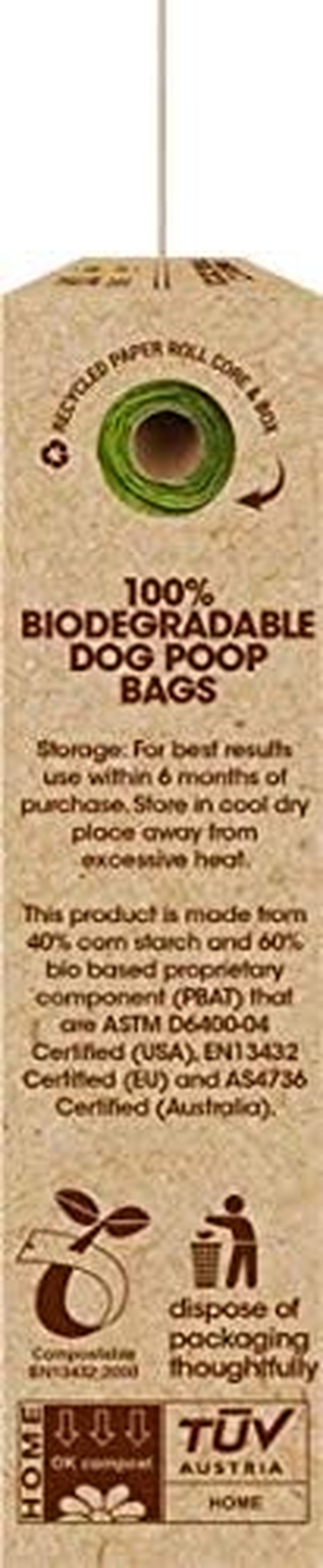 100% Biodegradable & Compostable Dog Poo Bags