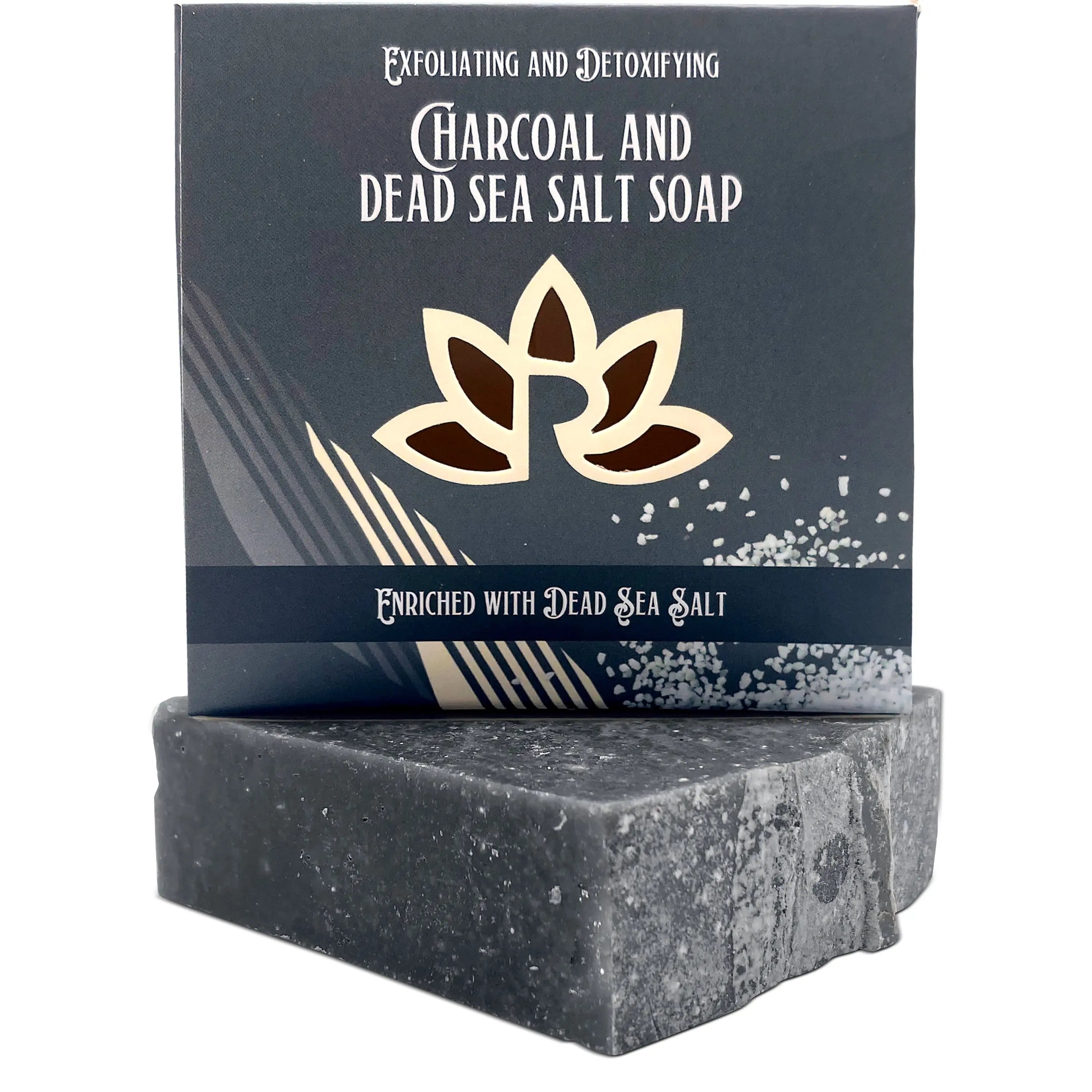 Black Charcoal Soap Bar Natural Cold Process Soap Whiskey, Leather and Patchouli Scent Mix Bar Handmade in USA by