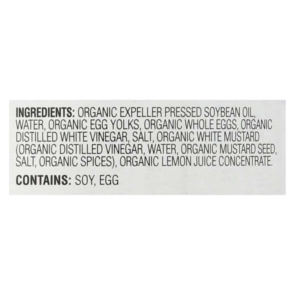 UD2 Ojai Cook Organic Mayonnaise Case 6-16 Fl Oz Vegetable Oil Egg-Based Sweet Taste Halal Certified Bottle Bag Box Sachet Chef's Market