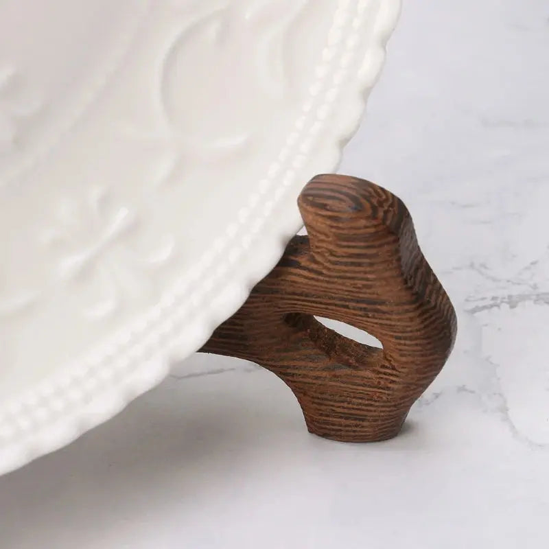 3-7 Inch Tall Wood Display Stand Holder Easels For Plates Photos Tea Tray 5 Size colegio culinario de morelia