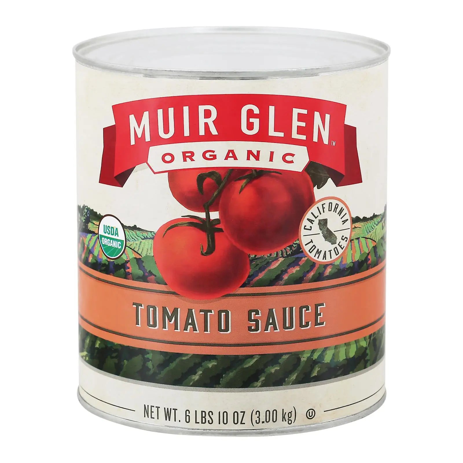UD2 Muir Glen Organic Tomato Sauce 106 Fl Oz Case of 6-Halal Kosher HACCP Certified in Bulk Packaging Chef's Market