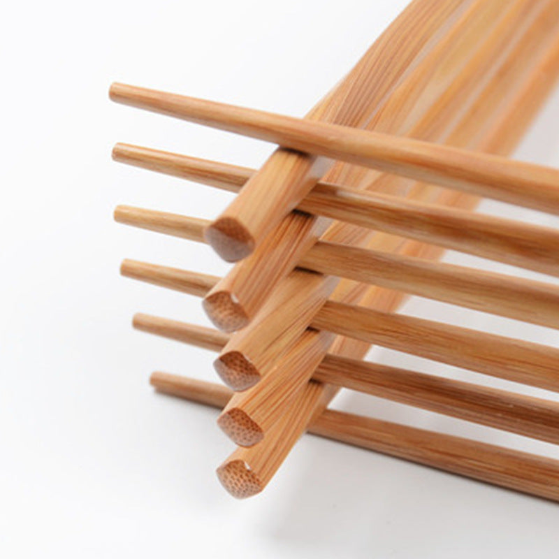 Japanese style bamboo carbonized twist chopsticks household food sticks hotel bamboo and wood tableware bamboo chopsticks Chef's Market