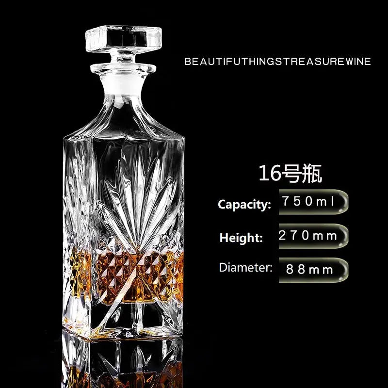 Crystal Glass Wine Red Bottle  Wine Decanter Whiskey Liqour Pourer Home Bar Vodka Beer Bottle Jar Jug JR colegio culinario de morelia