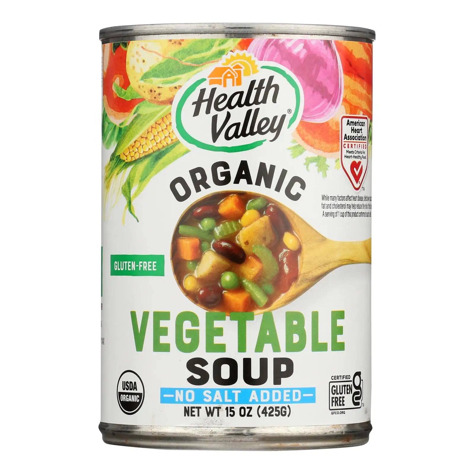 UD2 Health Valley Organic Vegetable Soup 15 oz Case of 12 No Salt Added Instant Food Powder Style Halal Certified Chef's Market