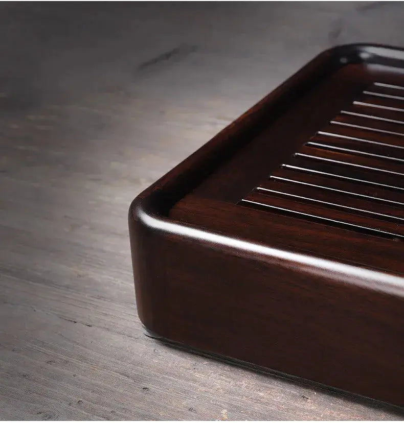 Black Ebony Tea Tray Household Solid Wooden Tea Tray Drainage Water Storage Tea Board Chinese Tea Table Decor Home Accessories colegio culinario de morelia
