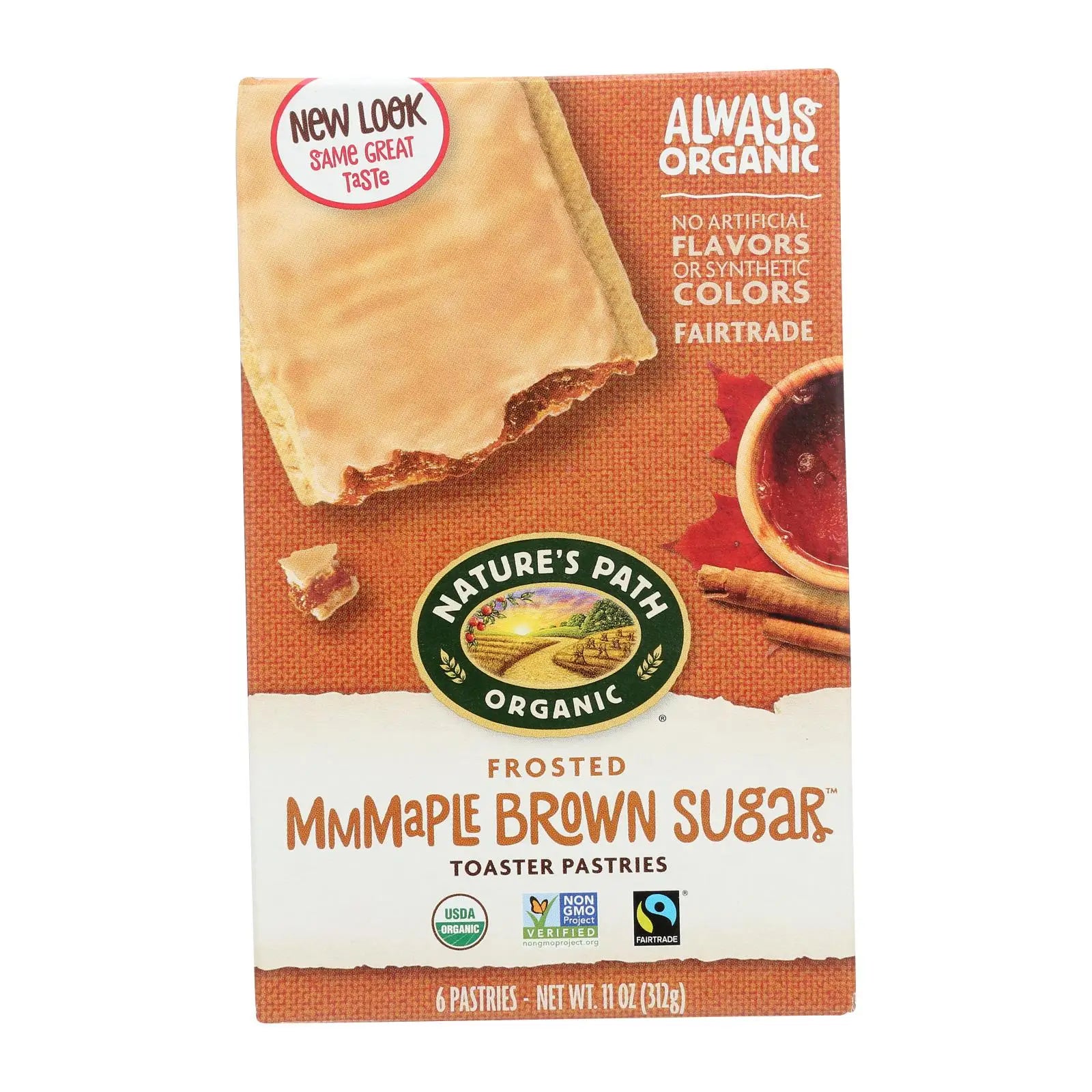 UD2 Nature's Path Organic Frosted Toaster Pastries Mmmaple Brown Sugar Case of 12 11 Oz-Organic Breakfast Cereal Chef's Market