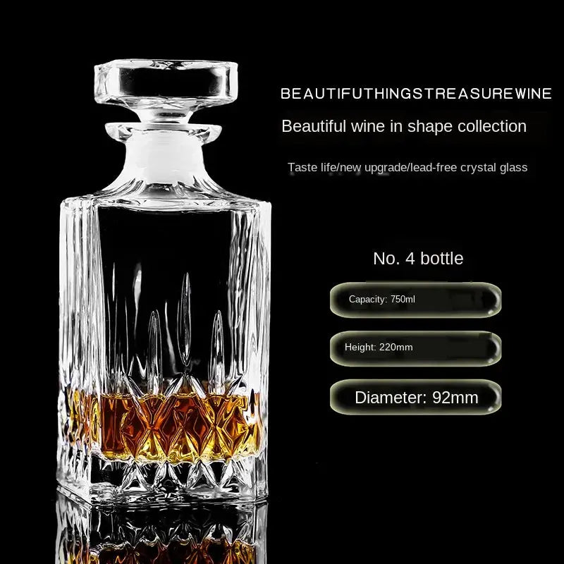 Crystal Glass Wine Red Bottle  Wine Decanter Whiskey Liqour Pourer Home Bar Vodka Beer Bottle Jar Jug JR colegio culinario de morelia