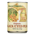 UD2 Omena Organics Black Eyed Peas 15 oz Case of 12-Organic Canned Vegetables Chef's Market