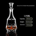 Crystal Glass Wine Red Bottle  Wine Decanter Whiskey Liqour Pourer Home Bar Vodka Beer Bottle Jar Jug JR colegio culinario de morelia