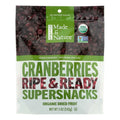 UD2 Made Nature Organic Dried Cranberries 5 oz Case 6 Preserved Water Sweet Taste Sliced Similar Lotus Seed Coconut Banana Chef's Market