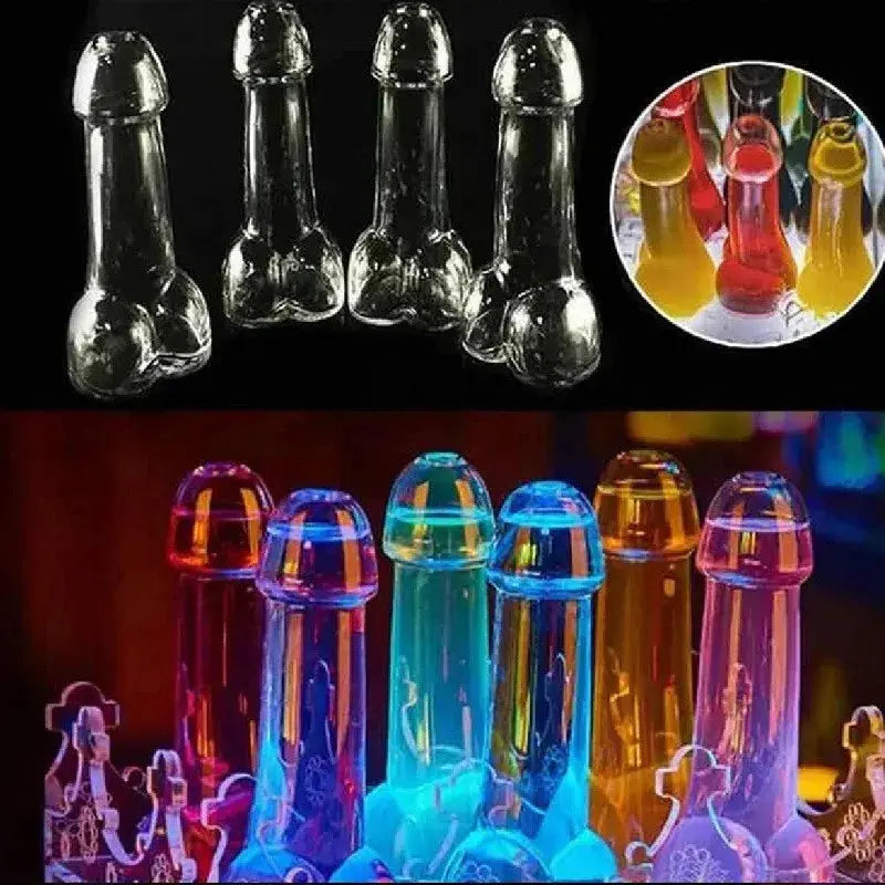 12Pcs Shot Penis Glass Cups Cocktail Genital Dicky Hen Party Night Bar Mugs Clear Wine Of Glasses Small Mouth Willy For Drinks colegio culinario de morelia
