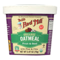 UD2 Bob's Red Mill Organic Fruit and Seed Oatmeal Cup 2.47 oz Gluten-Free Breakfast Cereal Case of 12 Bottles/Bags Chef's Market