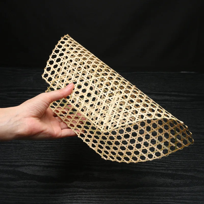 3pcs Hexagonal Bamboo Woven Bamboo Net Meal Mat Bamboo Steaming Mat Kindergarten Manual DIY Pendant Display Christmas Decoration Chef's Market