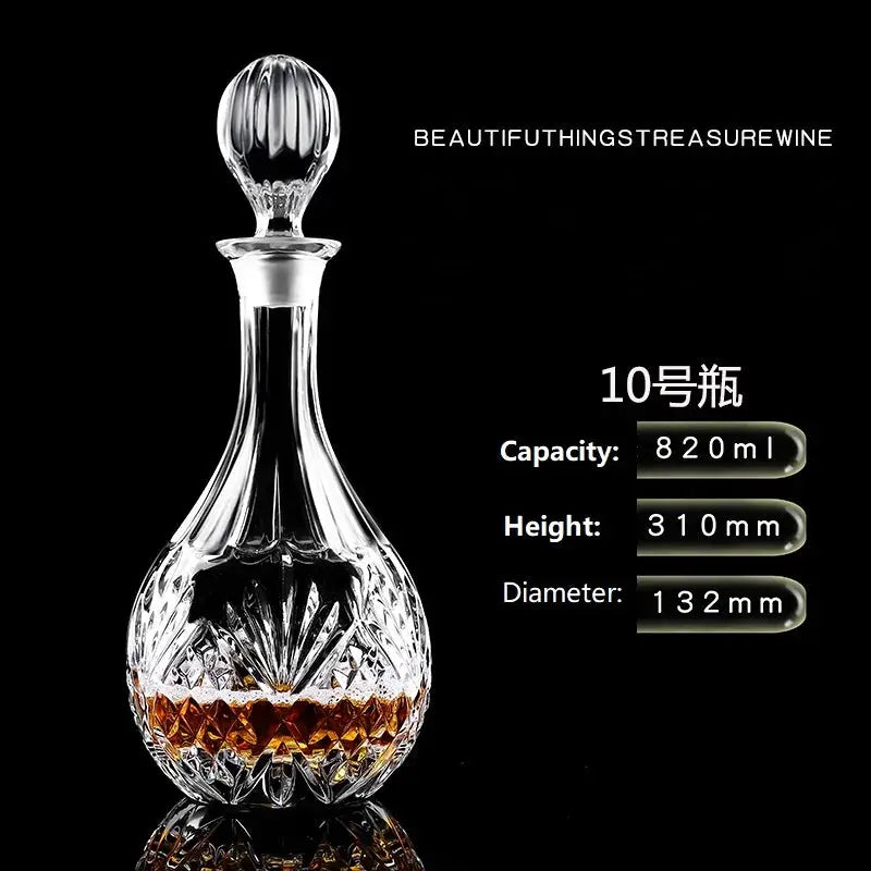 Crystal Glass Wine Red Bottle  Wine Decanter Whiskey Liqour Pourer Home Bar Vodka Beer Bottle Jar Jug JR colegio culinario de morelia