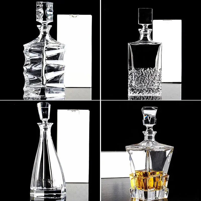 Crystal Glass Wine Red Bottle  Wine Decanter Whiskey Liqour Pourer Home Bar Vodka Beer Bottle Jar Jug JR colegio culinario de morelia