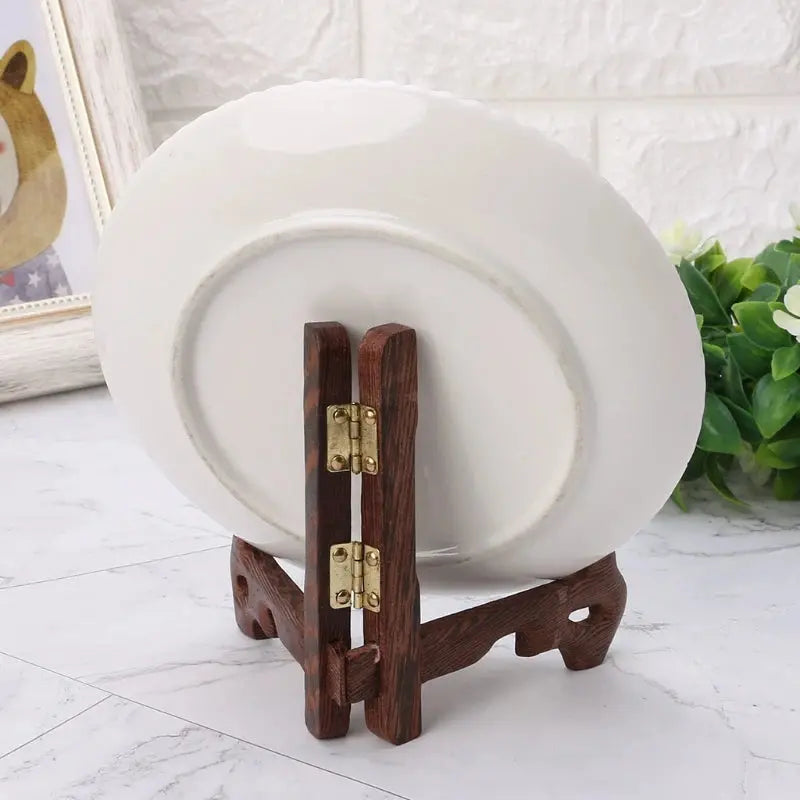 3-7 Inch Tall Wood Display Stand Holder Easels For Plates Photos Tea Tray 5 Size colegio culinario de morelia