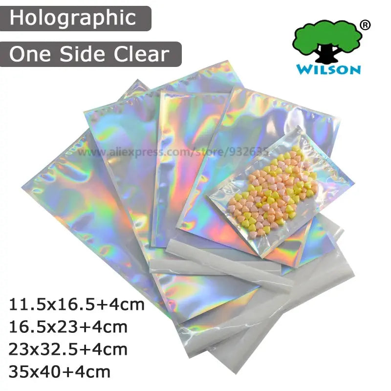 50 PCS Self-seal Adhesive Courier Bags Laser Holographic Plastic Poly Envelope Mailer Postal Shipping Mailing Bags Cosmetic colegio culinario de morelia