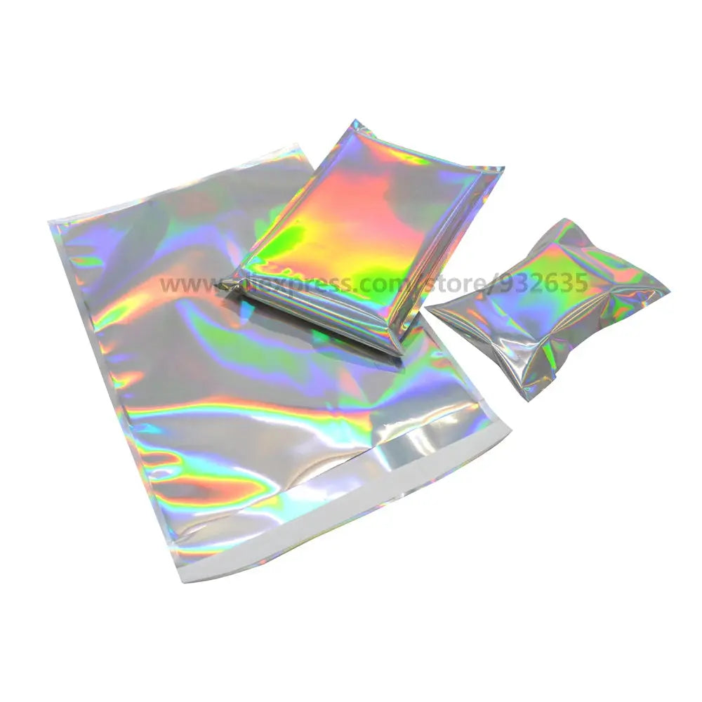 50 PCS Self-seal Adhesive Courier Bags Laser Holographic Plastic Poly Envelope Mailer Postal Shipping Mailing Bags Cosmetic colegio culinario de morelia