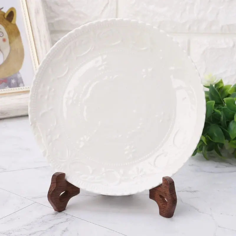 3-7 Inch Tall Wood Display Stand Holder Easels For Plates Photos Tea Tray 5 Size colegio culinario de morelia