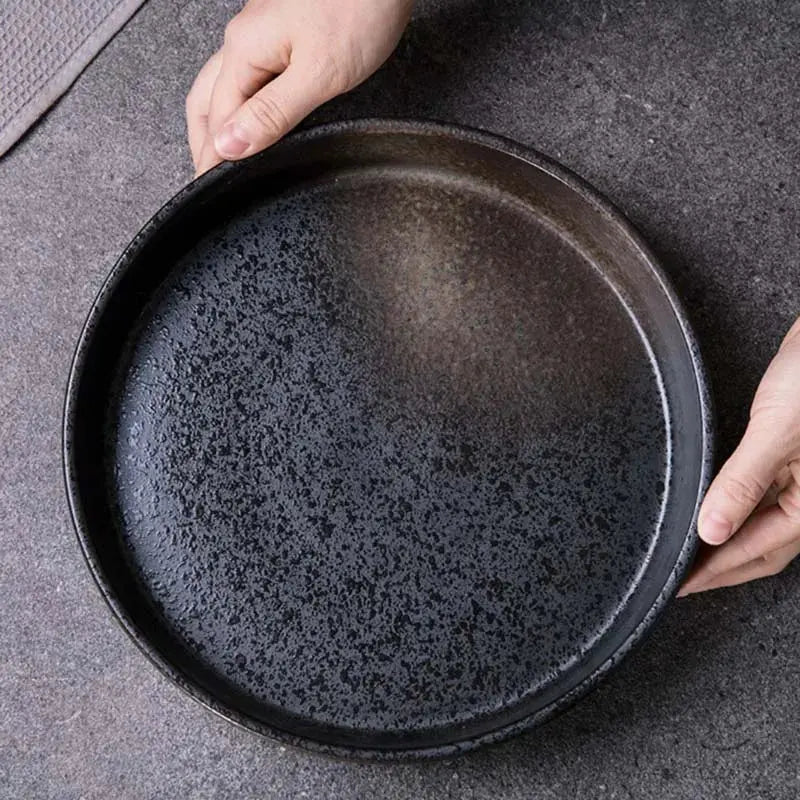 Creative Tableware Ceramic Round Bowl Soup Bowl Vegetable Bowl Rice Bowl Large Bowl Deep Dish Western Food Bowl Plate Soup Plate colegio culinario de morelia