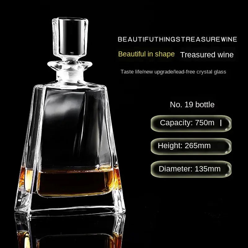 Crystal Glass Wine Red Bottle  Wine Decanter Whiskey Liqour Pourer Home Bar Vodka Beer Bottle Jar Jug JR colegio culinario de morelia