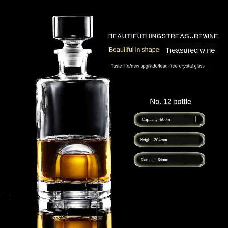 Crystal Glass Wine Red Bottle  Wine Decanter Whiskey Liqour Pourer Home Bar Vodka Beer Bottle Jar Jug JR colegio culinario de morelia