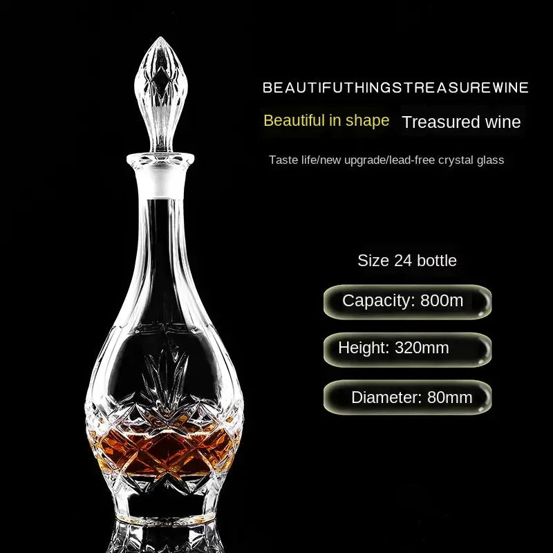 Crystal Glass Wine Red Bottle  Wine Decanter Whiskey Liqour Pourer Home Bar Vodka Beer Bottle Jar Jug JR colegio culinario de morelia