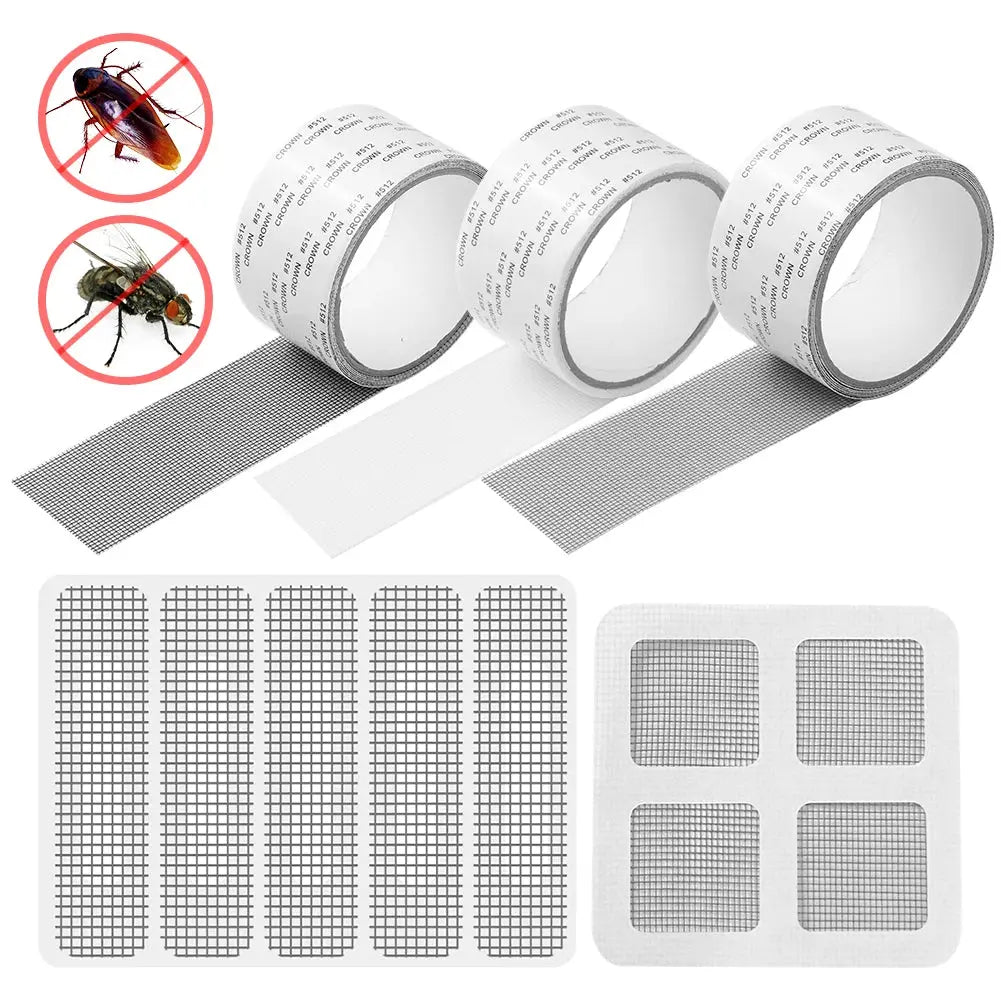 Fix Net Window Home Adhesive Anti Mosquito Fly Bug Insect Repair Screen Wall Patch Stickers Mesh Window Screen Window Net Mesh colegio culinario de morelia