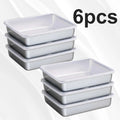 6pcs Stainless Steel Food Storage Container Large Capacity Suitable for Vegetables Fruits Fresh Meat and Various Foods colegio culinario de morelia