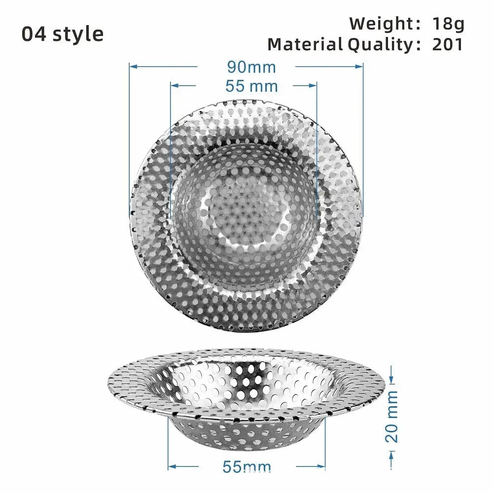 Kitchen Sink Strainer Sink Grid Filter Stainless Steel Mesh Drain Hole Filter Protection Against Clogging Kitchen Accessories colegio culinario de morelia