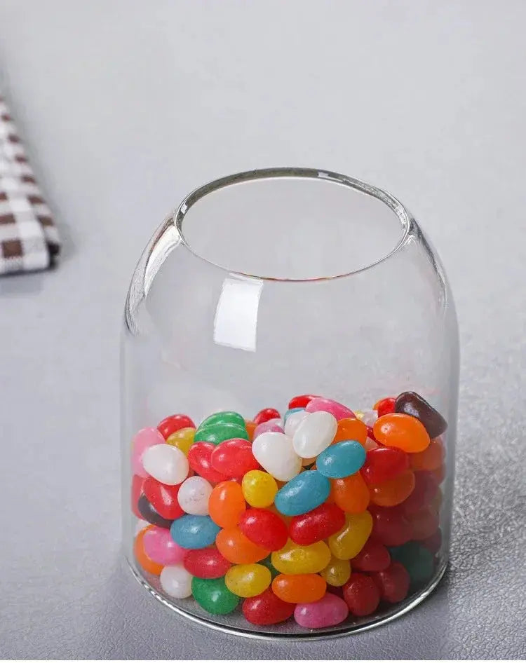 Glass Sealed Jar Kitchen Miscellaneous Grain Storage Jar Coffee Bean Transparent Glass Product Storage Jar colegio culinario de morelia