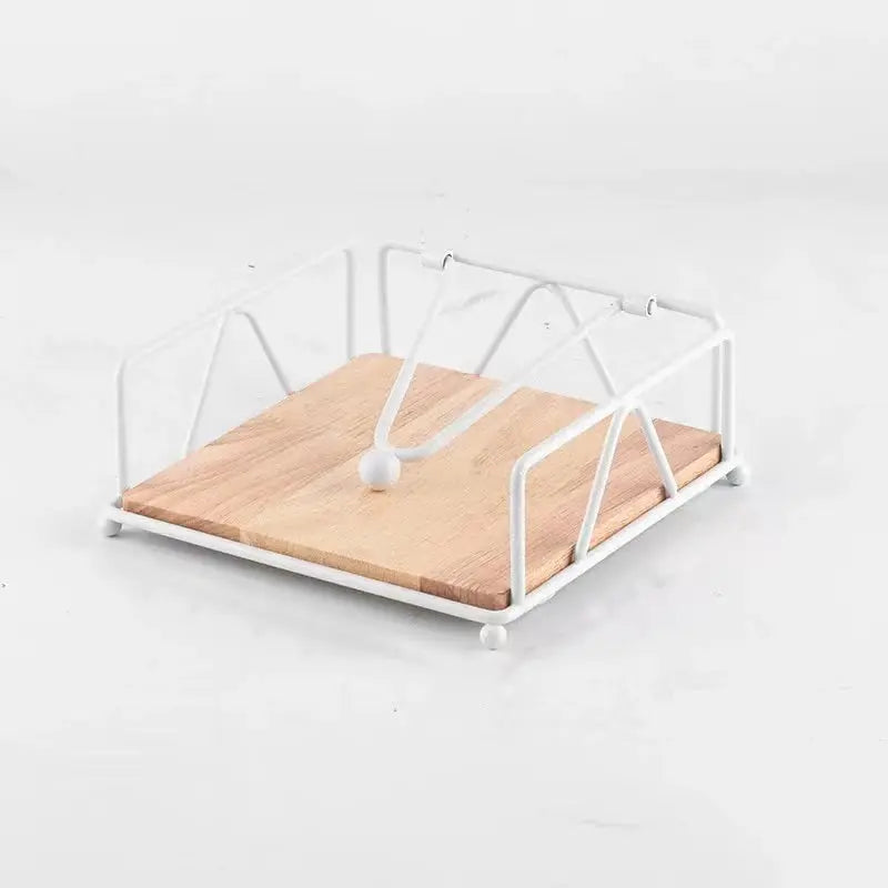 Gold Modern Napkin Holder for Table with Weighted Arm, Square Metal Flat Napkin Holder Farmhouse Napkin Box Rustic Napkin Tray colegio culinario de morelia