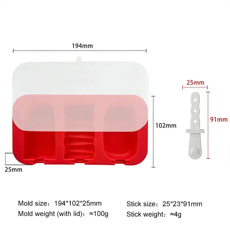 Homemade Popsicle 3-Cavity Ice Cream Mold Food Grade Silicone Letters JOY SMILE COOL YUM DIY Ice Lattice Ice Pop Molds colegio culinario de morelia