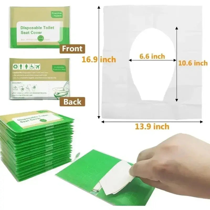 50/30/10PCS Portable Disposable Toilet Seat Paper Waterproof Soluble Water Covers Type Travel Camping Hotel Bathroom Accessories colegio culinario de morelia