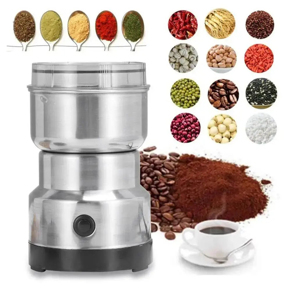 High Power Electric Coffee Grinder Kitchen Cereal Nuts Beans Spices Grains Grinder Machine Multifunctional Home Coffee Grinder colegio culinario de morelia