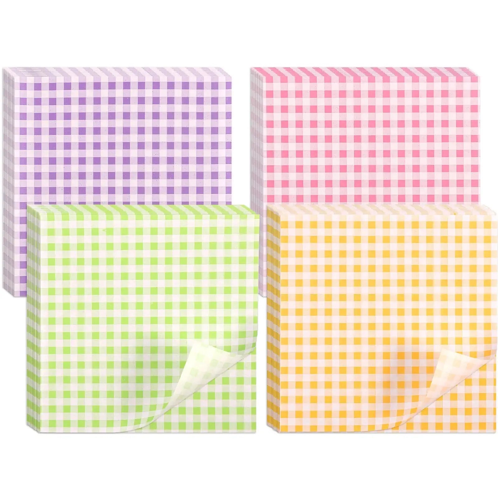400Pcs Greaseproof Paper Liners Sandwich Wrapping Paper 4 Colors Wax Paper Sheets for BBQ Picnic Festival Party Fast Food colegio culinario de morelia