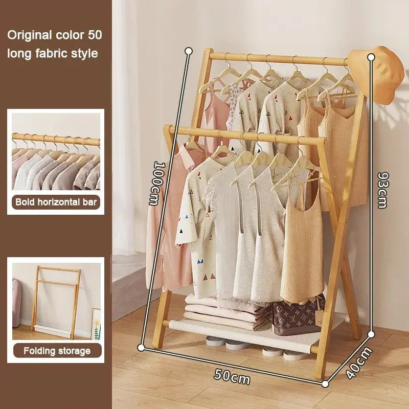 Floor Folding Clothes Hanger Multi-storey Simplicity Indoor Clothes Hanger Bedroom Dormitory Home Underwear and Hat Towel Rack colegio culinario de morelia