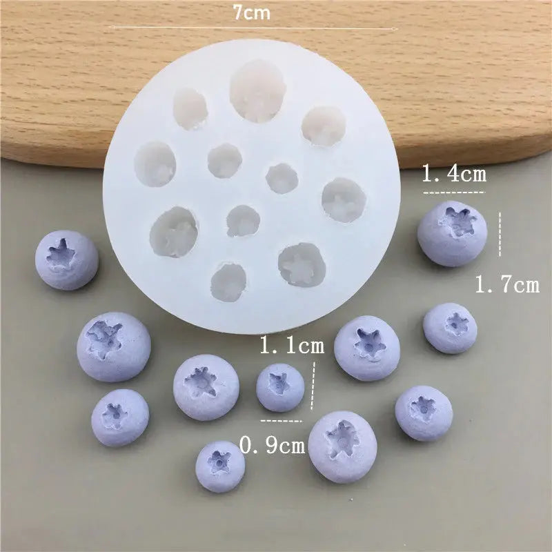 3D Simulation Fruit Fondant Chocolate Mold Blueberry/Raspberry Silicone Candle Soap Mold Cake Decorating Tool Baking Accessories colegio culinario de morelia