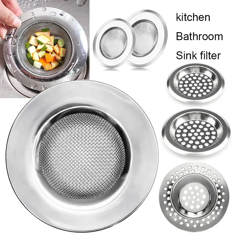 Kitchen Sink Strainer Sink Grid Filter Stainless Steel Mesh Drain Hole Filter Protection Against Clogging Kitchen Accessories colegio culinario de morelia