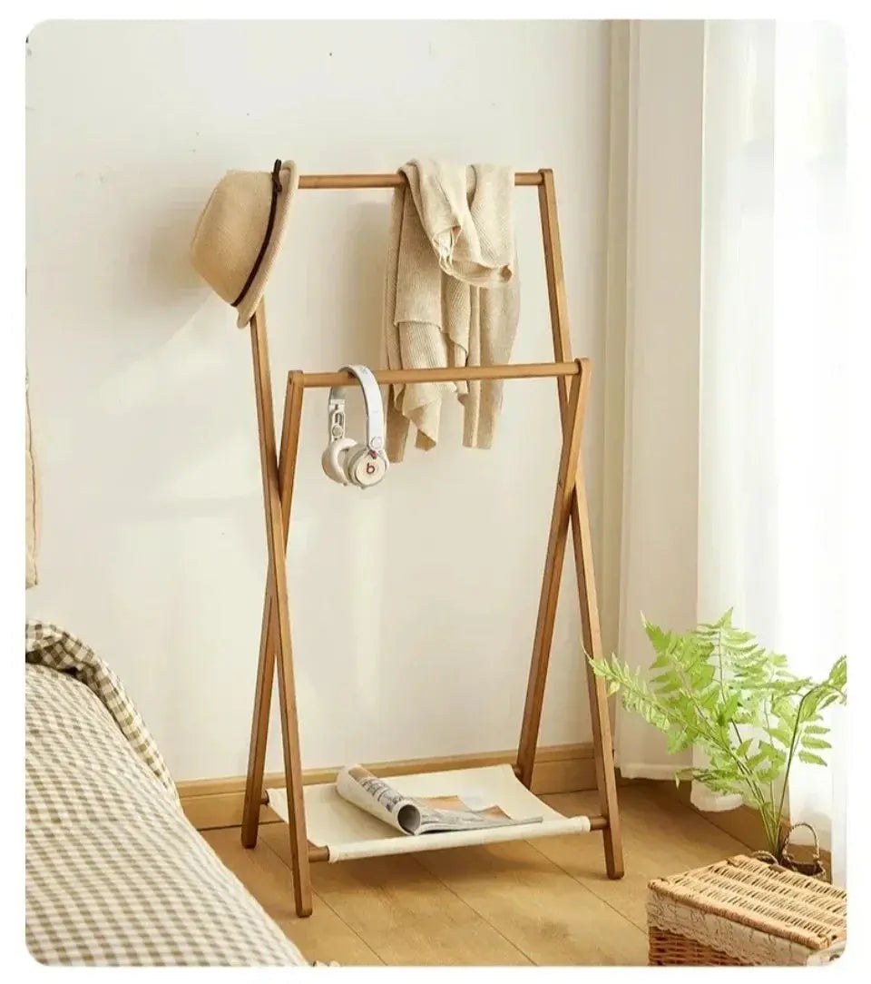 Floor Folding Clothes Hanger Multi-storey Simplicity Indoor Clothes Hanger Bedroom Dormitory Home Underwear and Hat Towel Rack colegio culinario de morelia