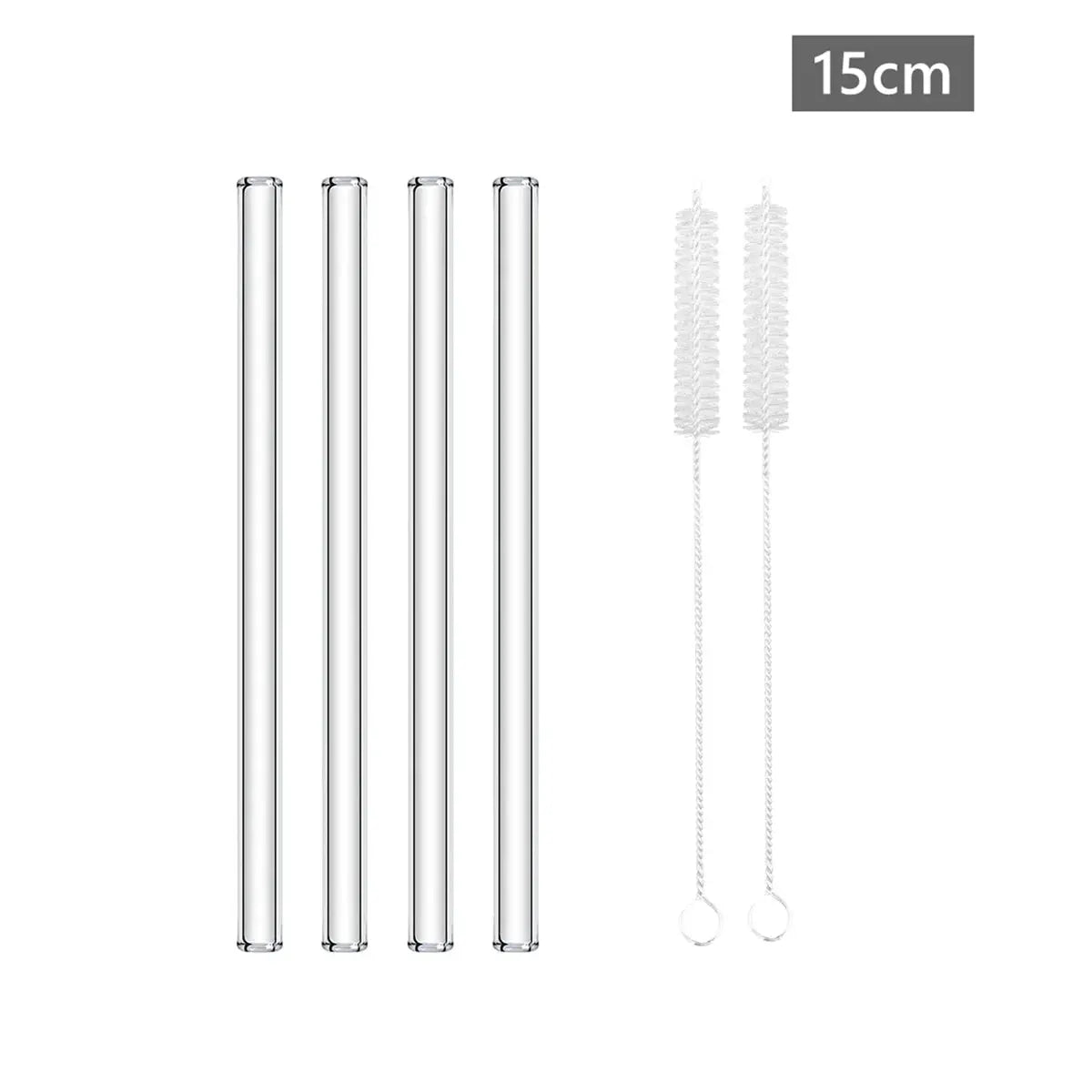 6'' Short Glass Drinking Straws Mini Reusable Eco-friendly Glass Straws for Cocktail Beer Wine Bar Drinkware Accessory Barware colegio culinario de morelia