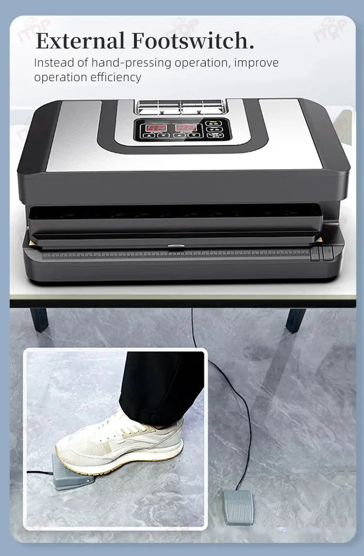 ITOP Vacuum Sealer -90Kpa 32cm Length Sealing Commercial Sealer Machine Dry Wet Food Packaging Machine colegio culinario de morelia