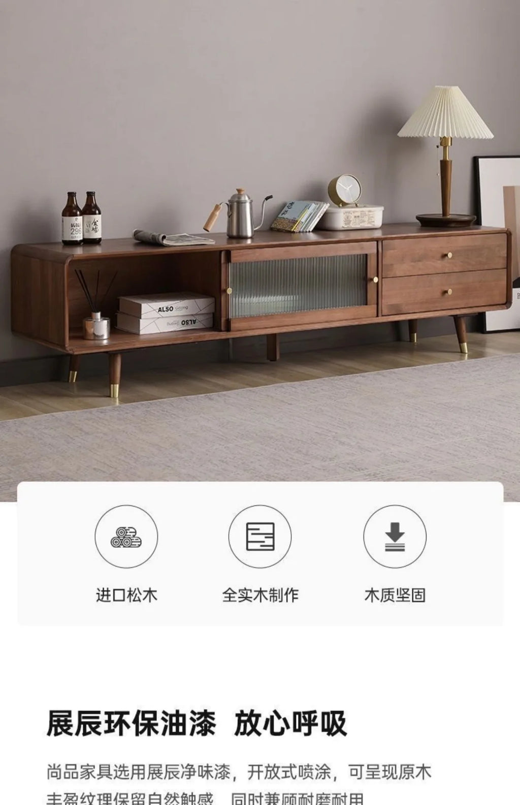 Wood Moveable Tv Cabinet Brown Modern Universal Farmhouse Storage Drawers Tv Cabinet Haushalt Muebles Para Tv Home Furniture Chef's Market