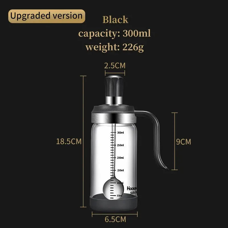1pc Spice seasoning  bottle  kitchen supplies glass transparent sugar bottle with spoon seasoning bottle Salt and Pepper bottle colegio culinario de morelia