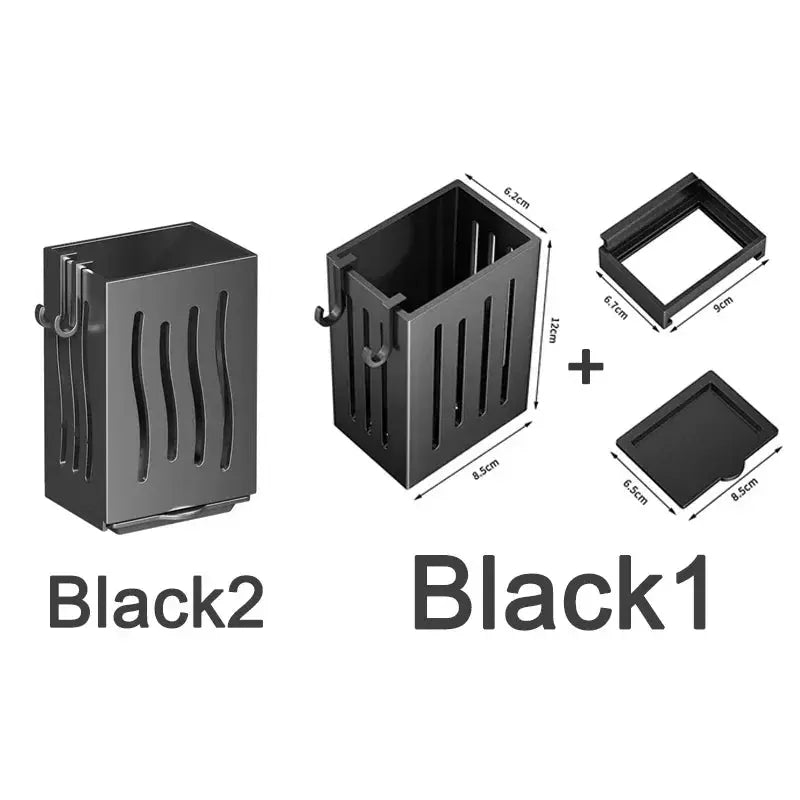 1pcs Kitchen Utensil Rack-Multifunctional Draining Chopstick Holder,Wall-Mounted or Freestanding Cutlery Storage Box, Plastic colegio culinario de morelia