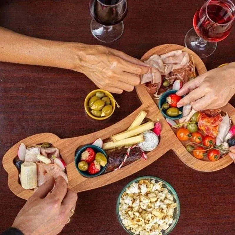 Festival Party Adult Parody Ornaments Kitchen Wooden Tray Food Storage Tray Bamboo and Wood Dinner Set Plates and Dishes colegio culinario de morelia