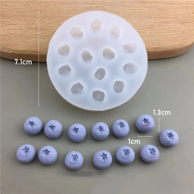 3D Simulation Fruit Fondant Chocolate Mold Blueberry/Raspberry Silicone Candle Soap Mold Cake Decorating Tool Baking Accessories colegio culinario de morelia