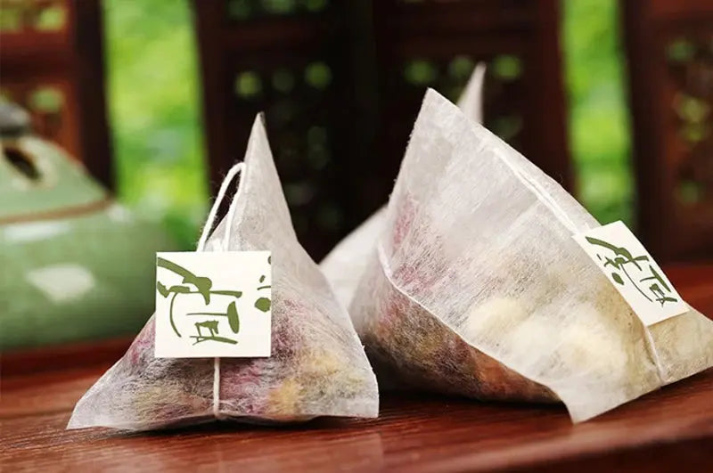 100pcs/lot PLA Biodegraded Corn Fiber Empty Disposable Tea Bag Filter The Length of the Line 17cm colegio culinario de morelia